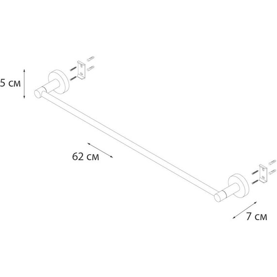 Полотенцедержатель Fixsen Comfort FX-87001, золото-сатин - фото 3