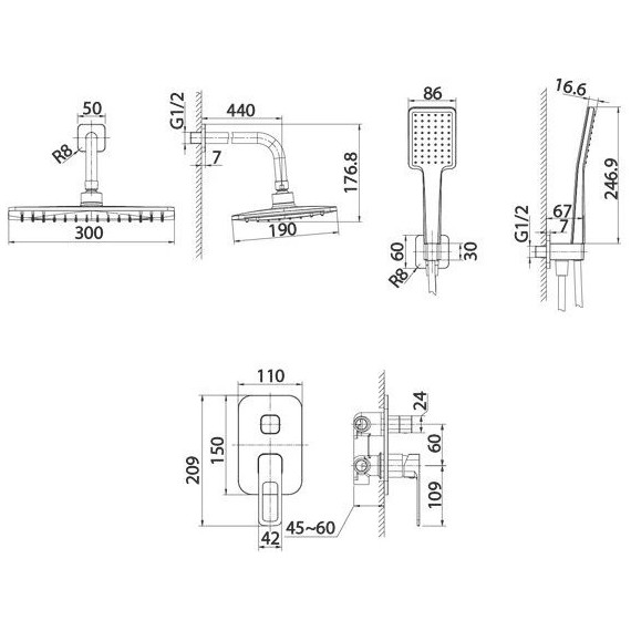 Душевая система для душа Iddis Slide SLISB02i67 - фото 6