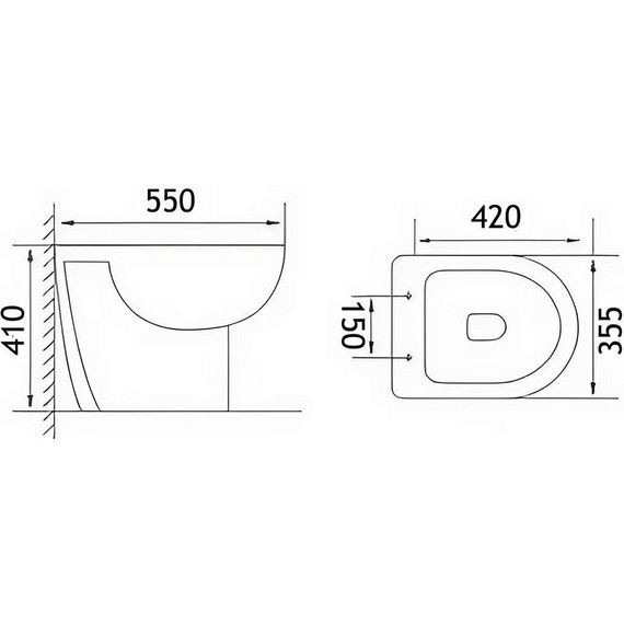 Унитаз подвесной безободковый Loranto Fredo CS-WH8005 с крышкой микролифт - фото 11