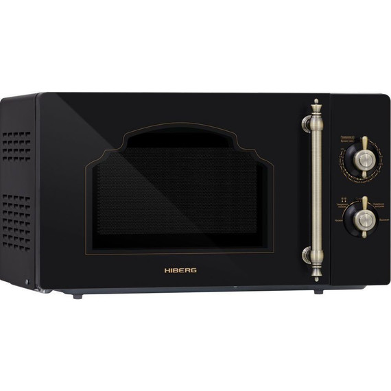 Отдельностоящая микроволновая печь Hiberg VM-4288 BR (чёрное стекло) - фото 2