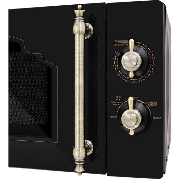 Отдельностоящая микроволновая печь Hiberg VM-4288 BR (чёрное стекло) - фото 5