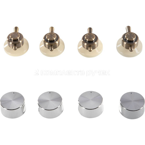 Газовая варочная поверхность Hiberg VM 6145 RY (бежевое стекло) - фото 8