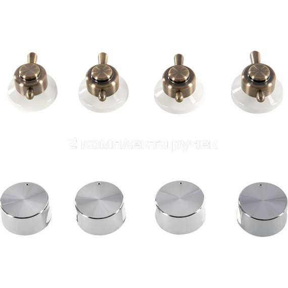 Газовая варочная поверхность Hiberg VM 6145 W (белое стекло) - фото 7