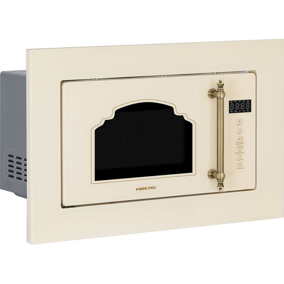 Встраиваемая микроволновая печь Hiberg VM 6502 YR (бежевое стекло) - фото 3