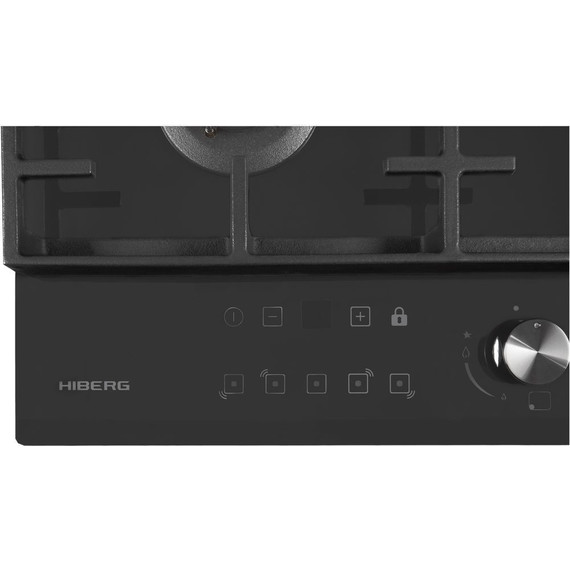 Газовая варочная поверхность Hiberg VM 7155 B (чёрное стекло) - фото 11