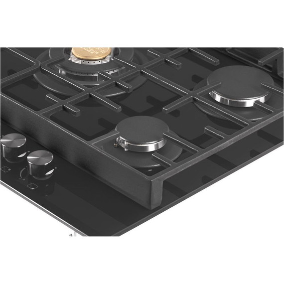 Газовая варочная поверхность Hiberg VM 7155 B (чёрное стекло) - фото 7