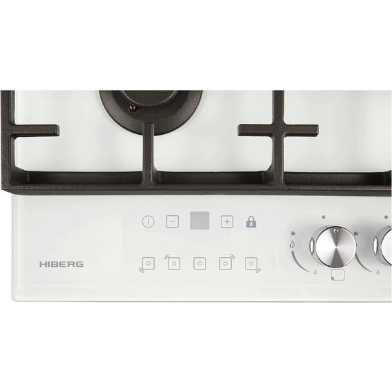 Газовая варочная поверхность Hiberg VM 7155 W (белое стекло) - фото 8