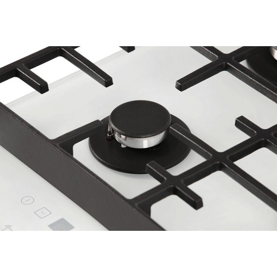 Газовая варочная поверхность Hiberg VM 7155 W (белое стекло) - фото 9