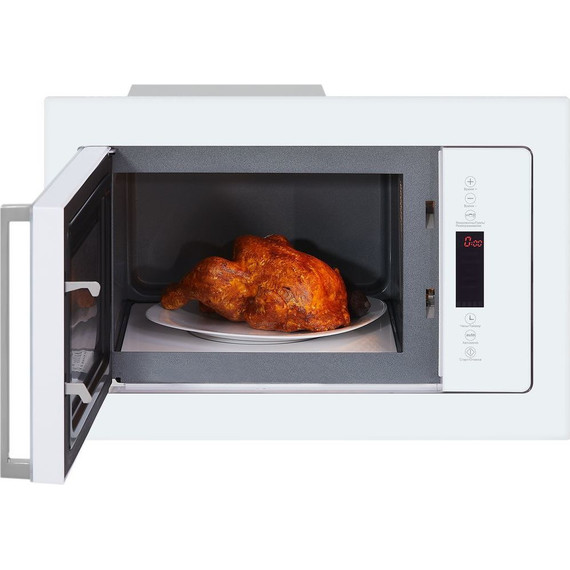 Встраиваемая микроволновая печь Hiberg VM 8505 W (белое стекло) - фото 4