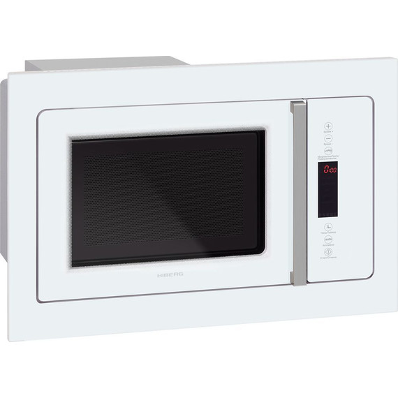 Встраиваемая микроволновая печь Hiberg VM 8505 W (белое стекло) - фото 5