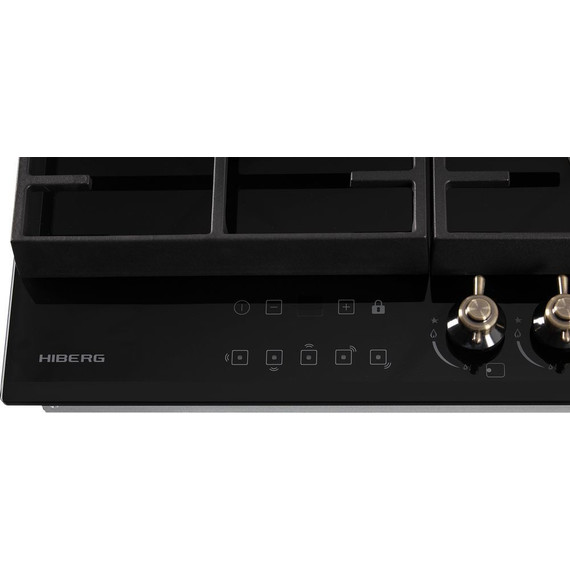 Газовая варочная поверхность Hiberg VM 9155 B (чёрное стекло) - фото 10