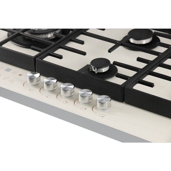 Газовая варочная поверхность Hiberg VM 9155 Y (бежевое стекло) - фото 8