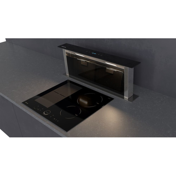 Вытяжка встраиваемая в столешницу Hiberg VTMF 90100 B (чёрное стекло) - фото 5