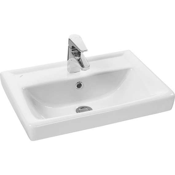 Тумба подвесная с раковиной Акватон Йорк 55 M см 1A1708K2YOAV0, белый/ясень фабрик - фото 4