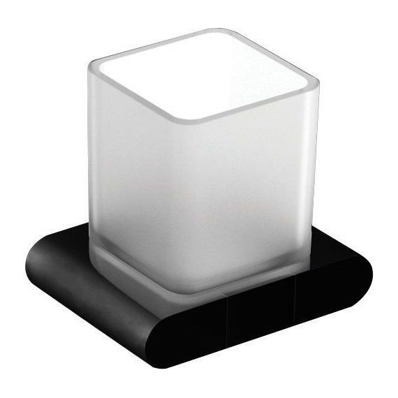 Стакан для зубных щеток Art&Max Platino AM-E-3968-MB, чёрный матовый - фото 