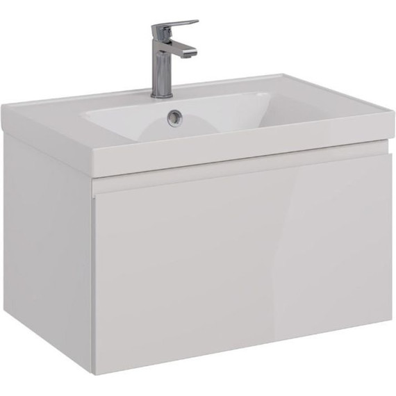 Тумба подвесная с раковиной Lemark Veon Mini 70 см LM02VM70T - фото 
