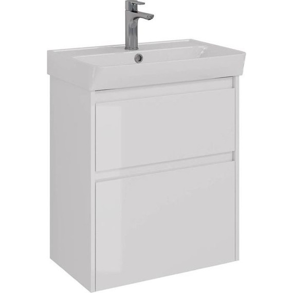 Тумба подвесная с раковиной Lemark Combi 60 см LM03C60T - фото 