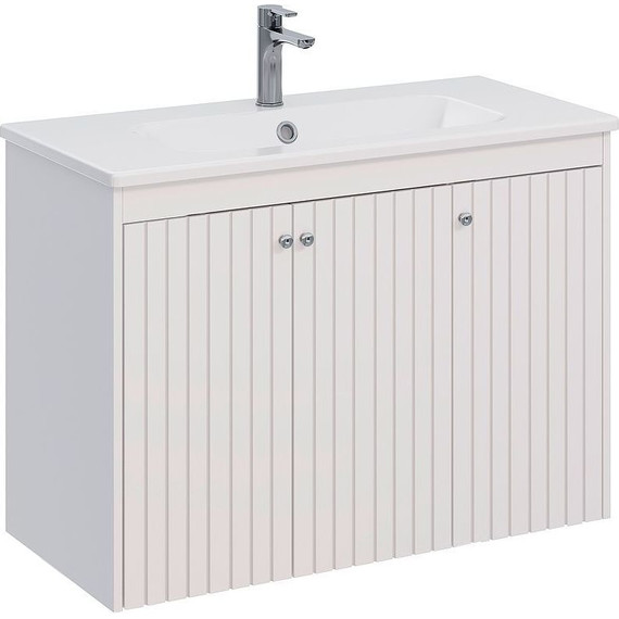 Тумба подвесная с раковиной Lemark Romance 100 см LM07R100T - фото 