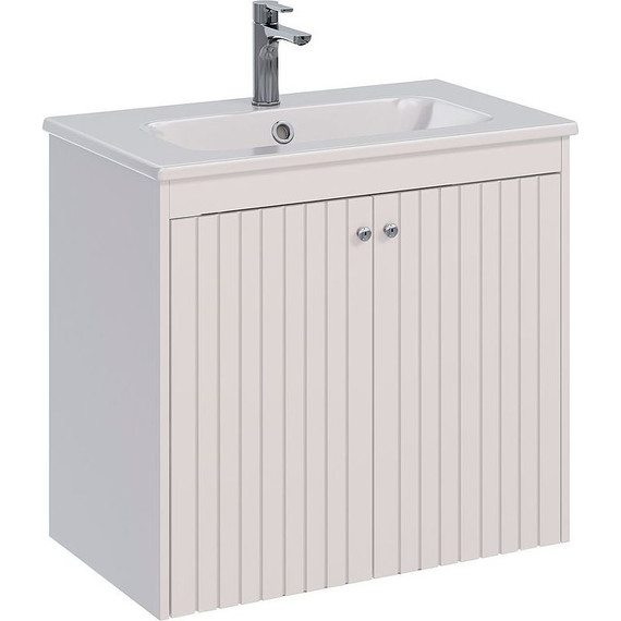 Тумба подвесная с раковиной Lemark Romance 80 см LM07R80T - фото 
