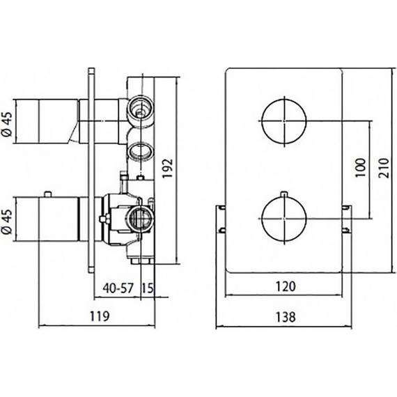 Смеситель для ванны с термостатом Bossini Oki Z00002.030 - фото 2