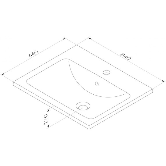 Тумба подвесная с раковиной Am.Pm X-Joy 65 см M85AFHX0652WG, белый глянцевый, Цвет фасада: белый - фото 15