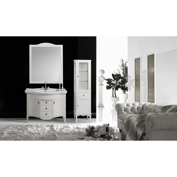 Пенал напольный Cezares Milady 48 см MILADY.COLO.BLO.DX, Bianco laccato opaco - фото 2