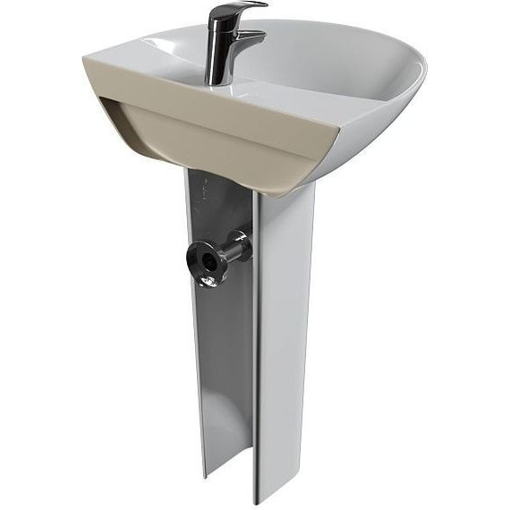 Раковина с пьедесталом Mirsant Rock 56 см - фото 4