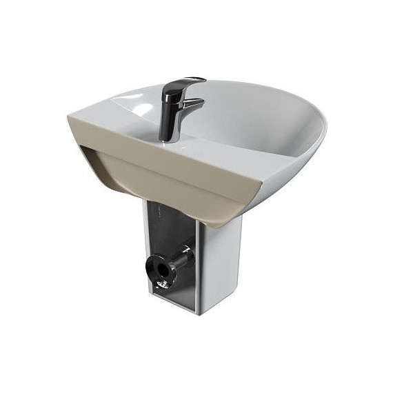 Раковина с полупьедесталом Mirsant Rock 56 см - фото 4