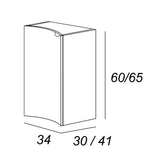 Модуль подвесной Cezares Rialto 34 см 55174, Grafite - фото 2