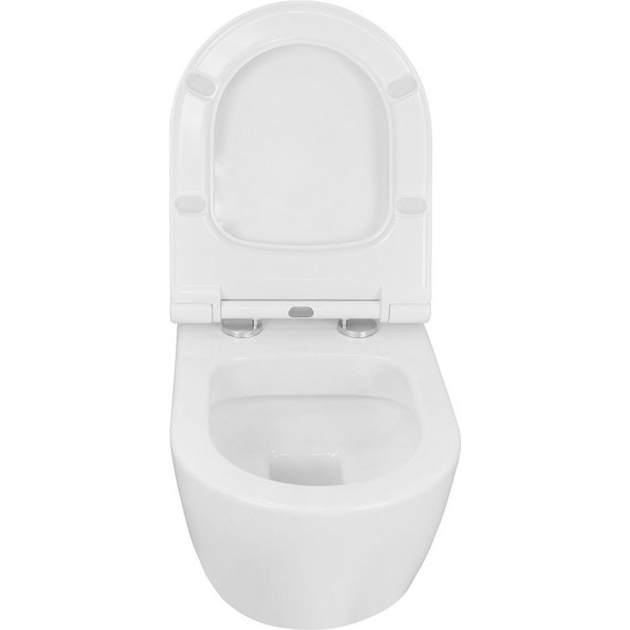 Унитаз подвесной безободковый Azario Ferio 87565 с тонкой крышкой микролифт - фото 4