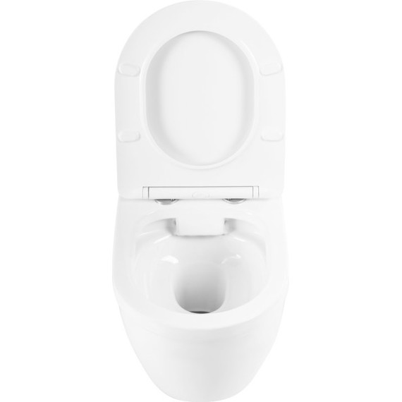 Инсталляция с подвесным безободковым унитазом BelBagno Loto BB070CHR/SC/BB002-80/BB018-GV-BIANCO (кнопка смыва Genova, белый) - фото 7