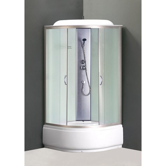 Душевая кабина Loranto CS-6690 F 90х90 см, хром/матовое - фото 2