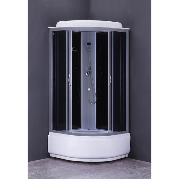 Душевая кабина Loranto CS-6690 G 90х90 см, хром/тонированное - фото 2