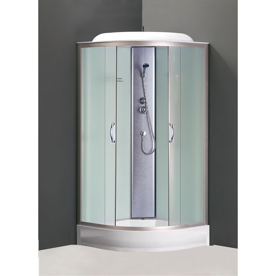 Душевая кабина Loranto CS-6691 F 90х90 см, хром/матовое - фото 2