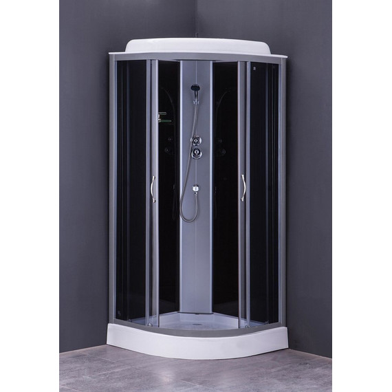 Душевая кабина Loranto CS-6691 G 90х90 см, хром/тонированное - фото 2