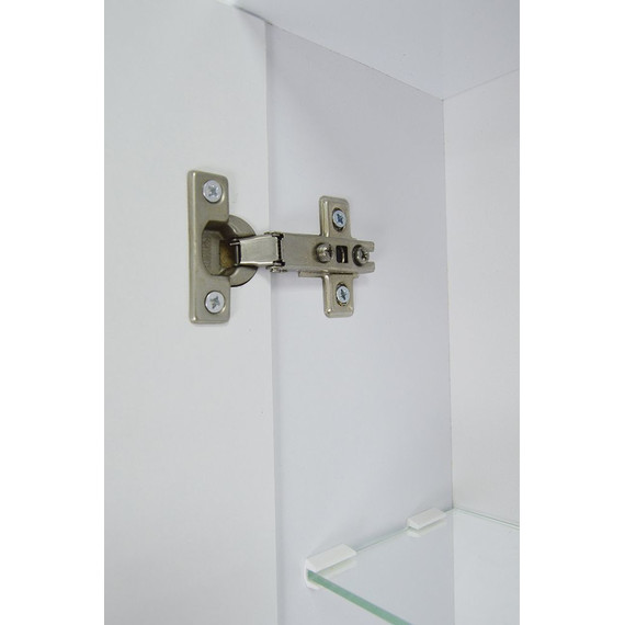 Зеркало-шкаф Стиль Моника 50 см L, без светильника, белый - фото 4