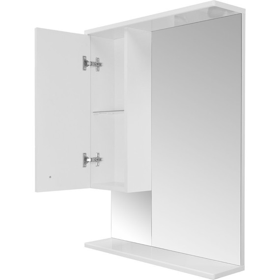Зеркало-шкаф Loranto Моника 60 см L, без светильника, белый - фото 4