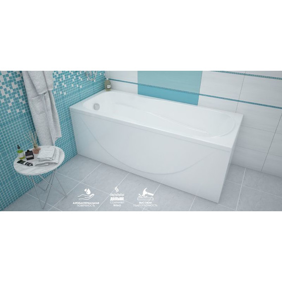 Ванна акриловая Loranto Alberto 170x70 см, Размер - мм: 1700х700 - фото 7