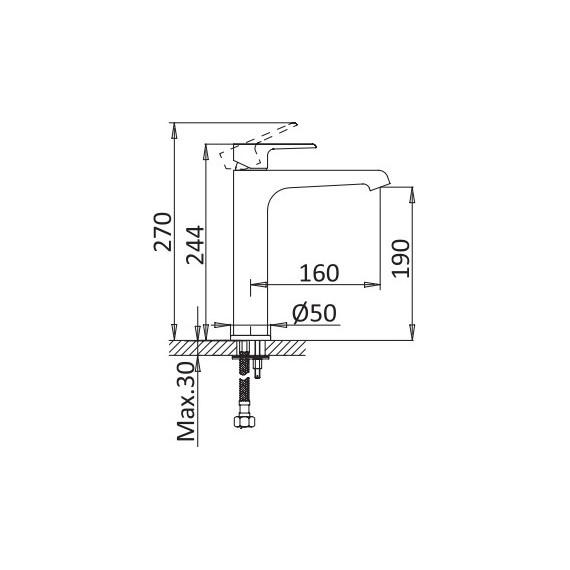 Смеситель для раковины высокий Cezares NAUTIC-LC-BIO, белый матовый, Цвет производителя: белый матовый - фото 2