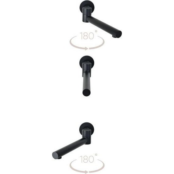 Душевая система для ванны Bronze de Luxe Scandi 14582-501B, черный матовый - фото 2