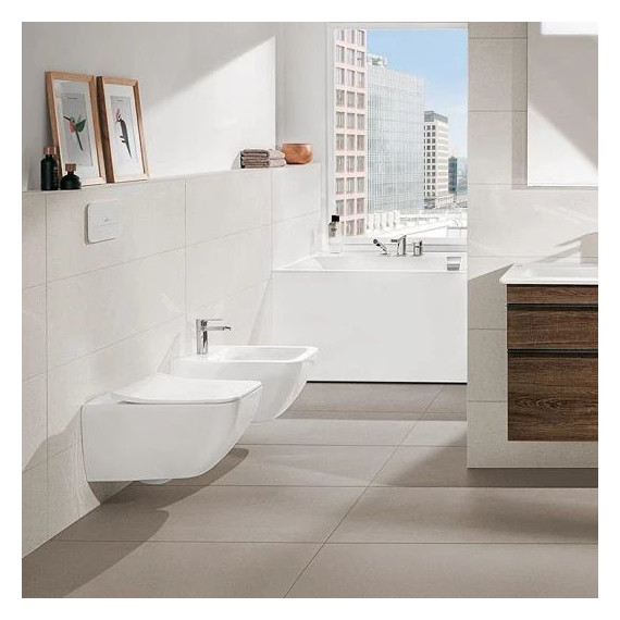 Унитаз подвесной безободковый Villeroy&Boch Venticello 4611RL01 с крышкой микролифт - фото 4