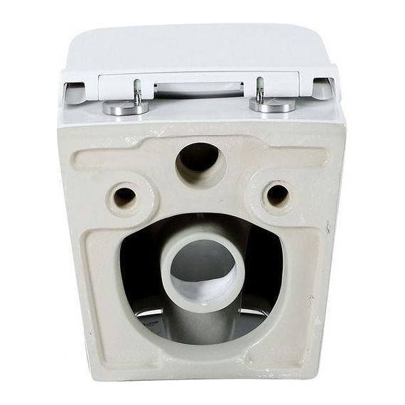 Унитаз подвесной безободковый Azario Teramo 0052 с крышкой микролифт, Цвет производителя: белый - фото 5