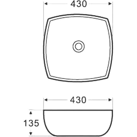 Раковина-чаша Azario 43 см AZ-2076 - фото 3