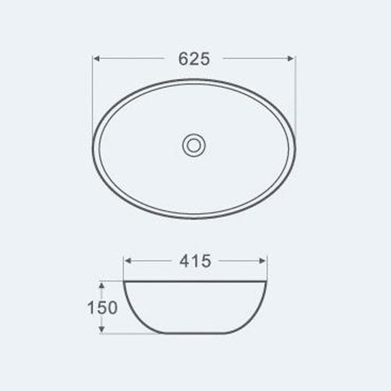 Раковина-чаша Azario 62 см AZ-3077 - фото 3