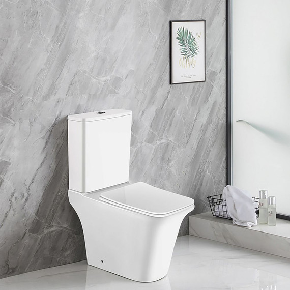 Унитаз-компакт безободковый Azario Avero AZ-3121 с крышкой микролифт - фото 12