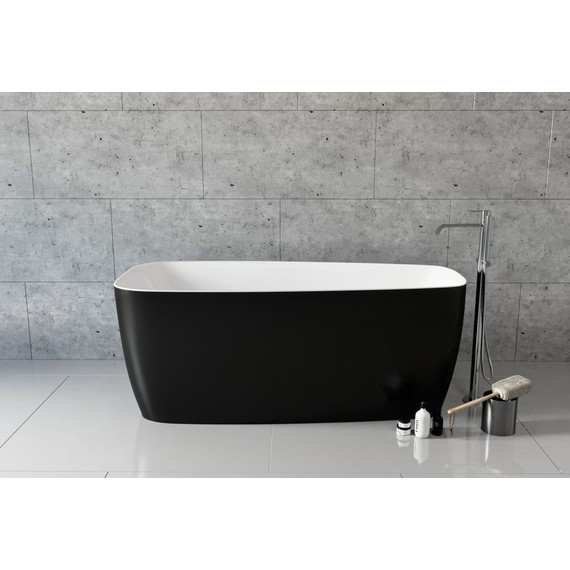 Ванна отдельностоящая Aquanet Family Trend 170х78 см 90778-MW-MB, чёрный матовый - фото 6