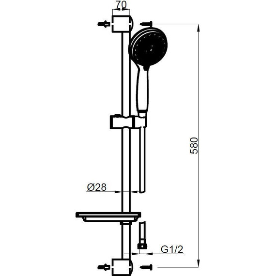 Душевой гарнитур Azario AZ-15752010 - фото 2