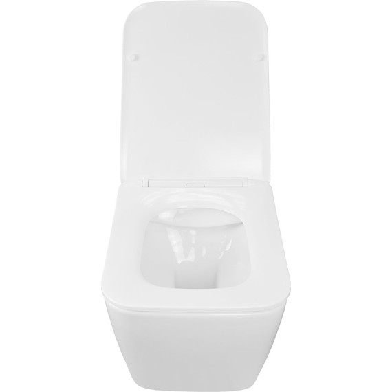 Унитаз подвесной безободковый Azario Boca AZ-2002 с крышкой микролифт, Цвет производителя: белый - фото 4