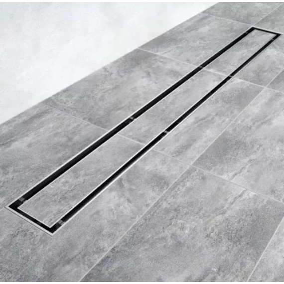 Трап TIM 60 см BAD456002, серый металлик (под плитку) - фото 