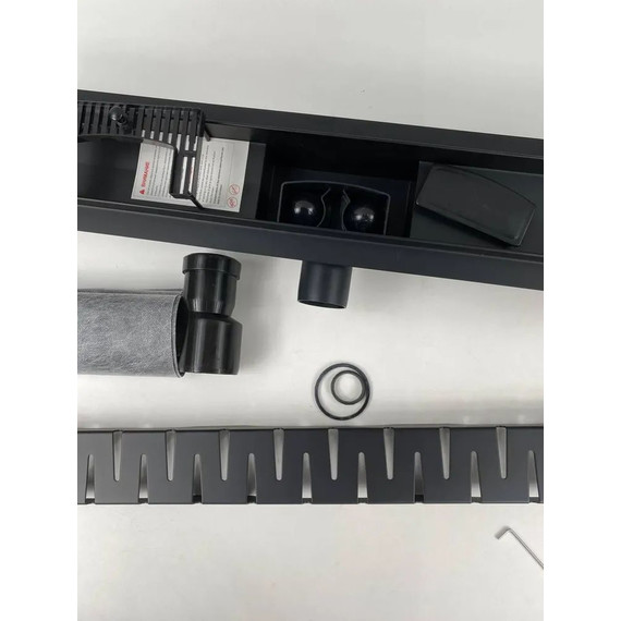 Трап TIM 40 см BAD464002BK, чёрный матовый - фото 9